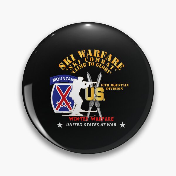 Item preview, Army - 10th Mountain Division - Ski Warfare - Ski Combat - Winter Warfare X 300 designed and sold by Military Insignia Products.