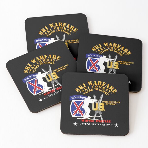 Item preview, Army - 10th Mountain Division - Ski Warfare - Ski Combat - Winter Warfare X 300 designed and sold by Military Insignia Products.
