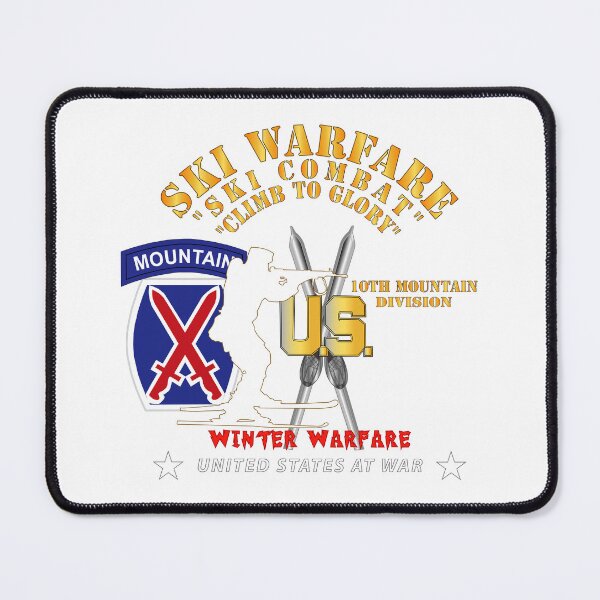 Item preview, Army - 10th Mountain Division - Ski Warfare - Ski Combat - Winter Warfare X 300 designed and sold by Military Insignia Products.