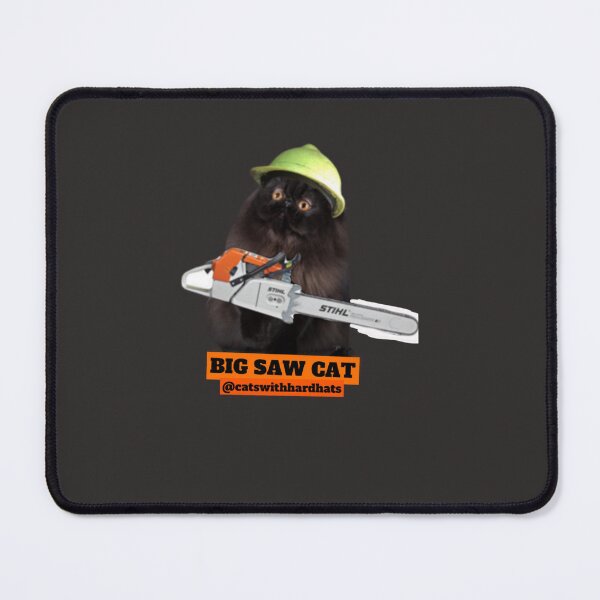 Item preview, Big (chain)Saw Cat Sticker designed and sold by NiklasLoofc.