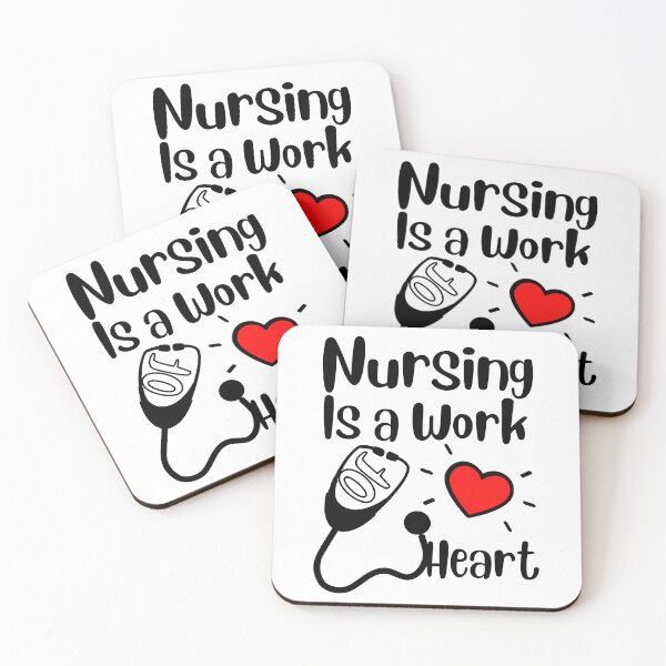 Item preview, Love Quote: Nursing Is A Work Of Heart designed and sold by AmeliaStore1.