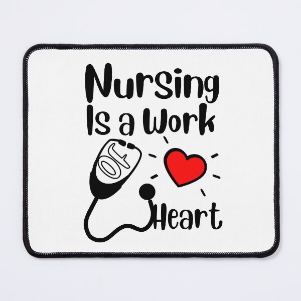 Item preview, Love Quote: Nursing Is A Work Of Heart designed and sold by AmeliaStore1.