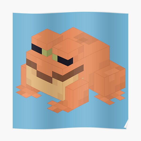 minecraft-frog-poster-for-sale-by-charloote-redbubble