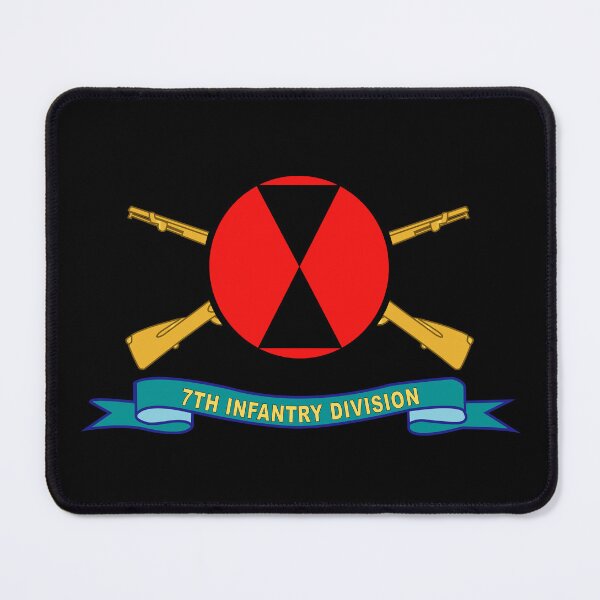 Item preview, Army - 7th Infantry Division - SSI w Br - Ribbon X 300 designed and sold by Military Insignia Products.