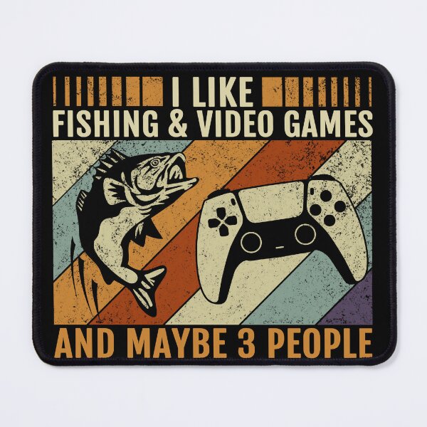 Item preview, I Like Fishing & Video Games And Maybe 3 People Vintage designed and sold by engsasa.