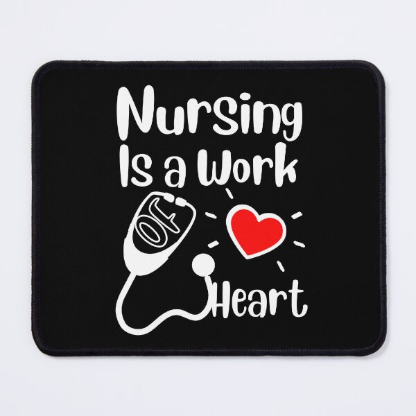 Item preview, Love Quote: Nursing Is A Work Of Heart designed and sold by AmeliaStore1.