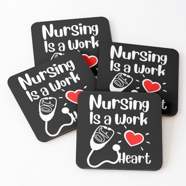 Item preview, Love Quote: Nursing Is A Work Of Heart designed and sold by AmeliaStore1.