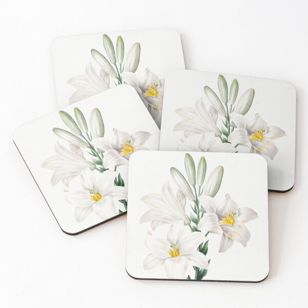 Item preview, Madonna Lily from Choix des plus belles fleurs by Pierre-Joseph Redouté designed and sold by InHerits.