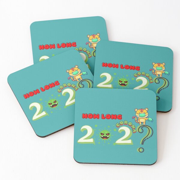 Item preview, HOW LONG CORONA 2022 ? - Cute tiger with a mask designed and sold by OMdesign10.