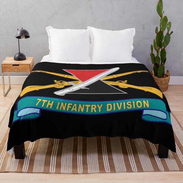 Item preview, Army - 7th Infantry Division - DUI w Br - Ribbon X 300 designed and sold by Military Insignia Products.