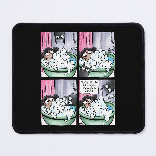 Item preview, Bath Time with a Cat designed and sold by Grasdal.