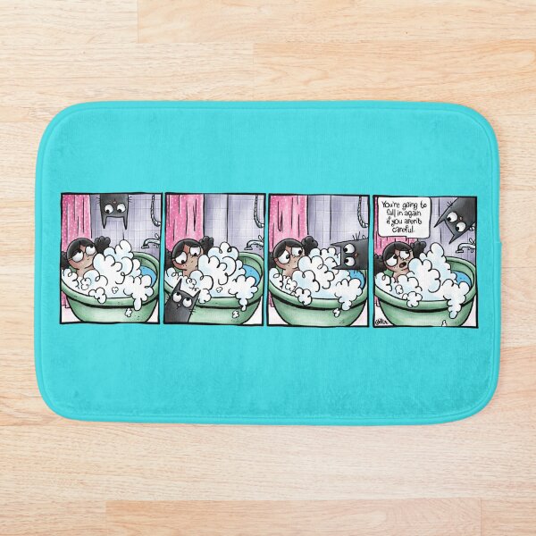 Item preview, Bath Time with a Cat designed and sold by Grasdal.