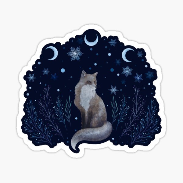 Winter Fox Sticker