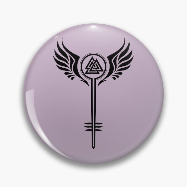 Item preview, Valkyrie Symbol with Odins Valknut designed and sold by nitty-gritty.