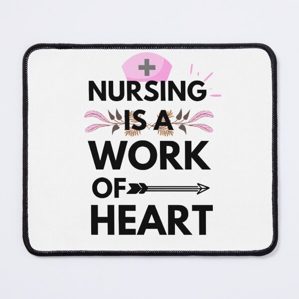 Item preview, Love Quote: Nursing Is A Work Of Heart designed and sold by AmeliaStore1.