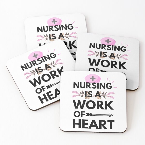 Item preview, Love Quote: Nursing Is A Work Of Heart designed and sold by AmeliaStore1.
