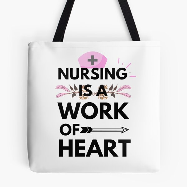 Item preview, Love Quote: Nursing Is A Work Of Heart designed and sold by AmeliaStore1.