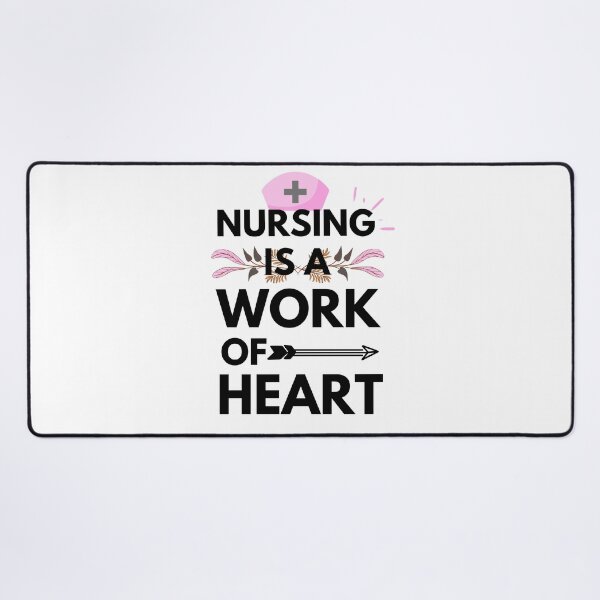 Item preview, Love Quote: Nursing Is A Work Of Heart designed and sold by AmeliaStore1.