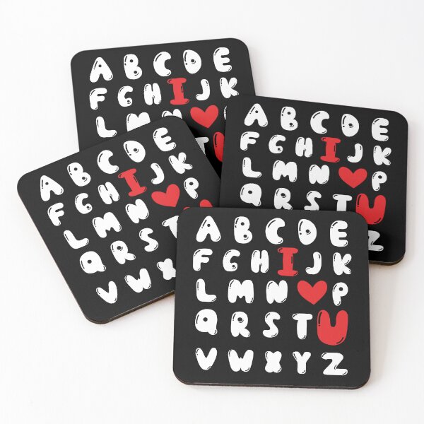 Item preview, ABC Alphabet I Love You English Teacher Valentines day designed and sold by ART-SOUF.