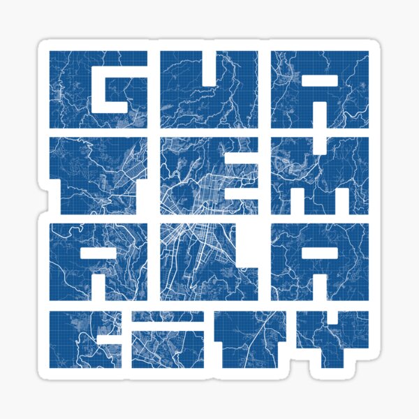 Item preview, Guatemala City Map - Blueprint designed and sold by deMAP.