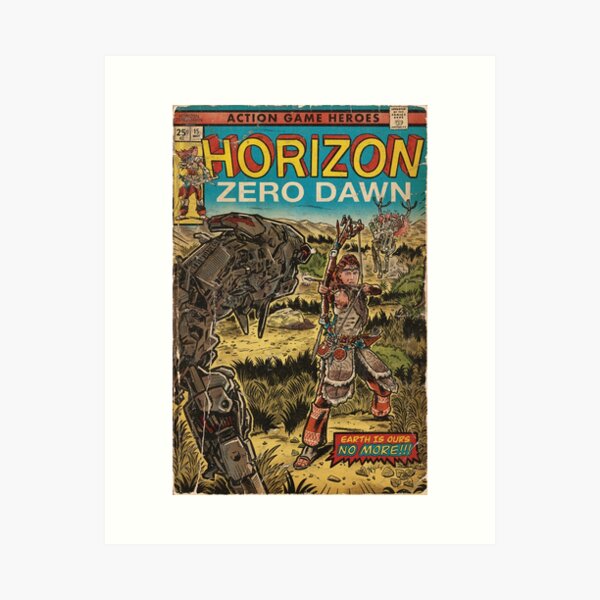 Horizon Zero Dawn - comic cover fan art Art Print