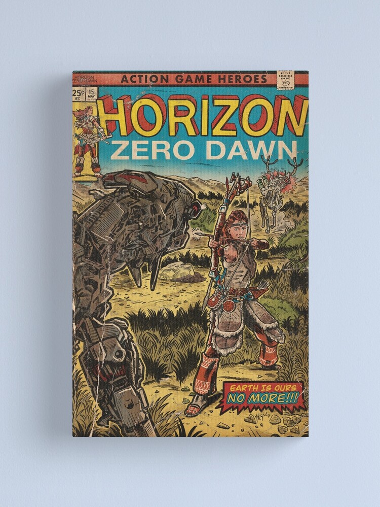 Thumbnail 2 of 3, Canvas Print, Horizon Zero Dawn - comic cover fan art designed and sold by MarkScicluna.