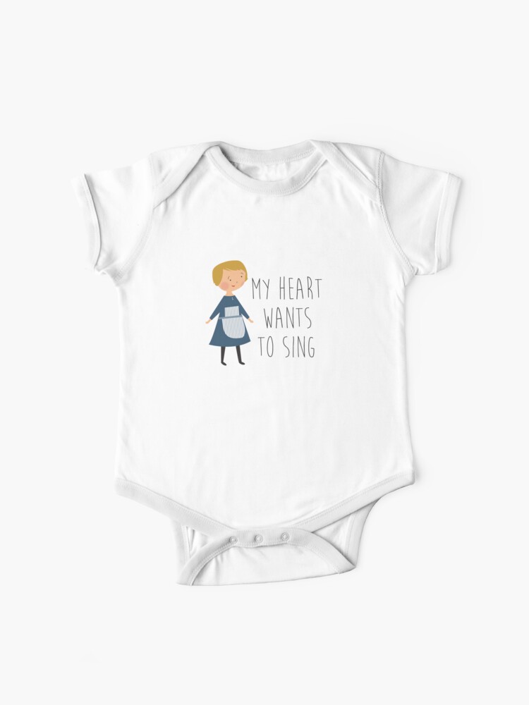 Thumbnail 1 of 2, Baby One-Piece, Sound of music maria designed and sold by Laura Wright.