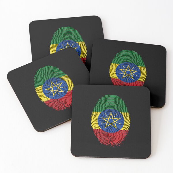 Item preview, Ethiopian Flag Finger Print DNA Ethiopia Patriotic Gifts  designed and sold by alenaz.