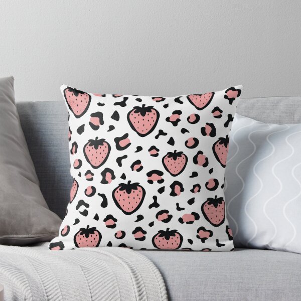 Item preview, Strawberry Leopard Pattern designed and sold by Roadvector Studio.