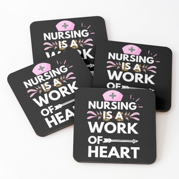 Item preview, Love Quote: Nursing Is A Work Of Heart designed and sold by AmeliaStore1.