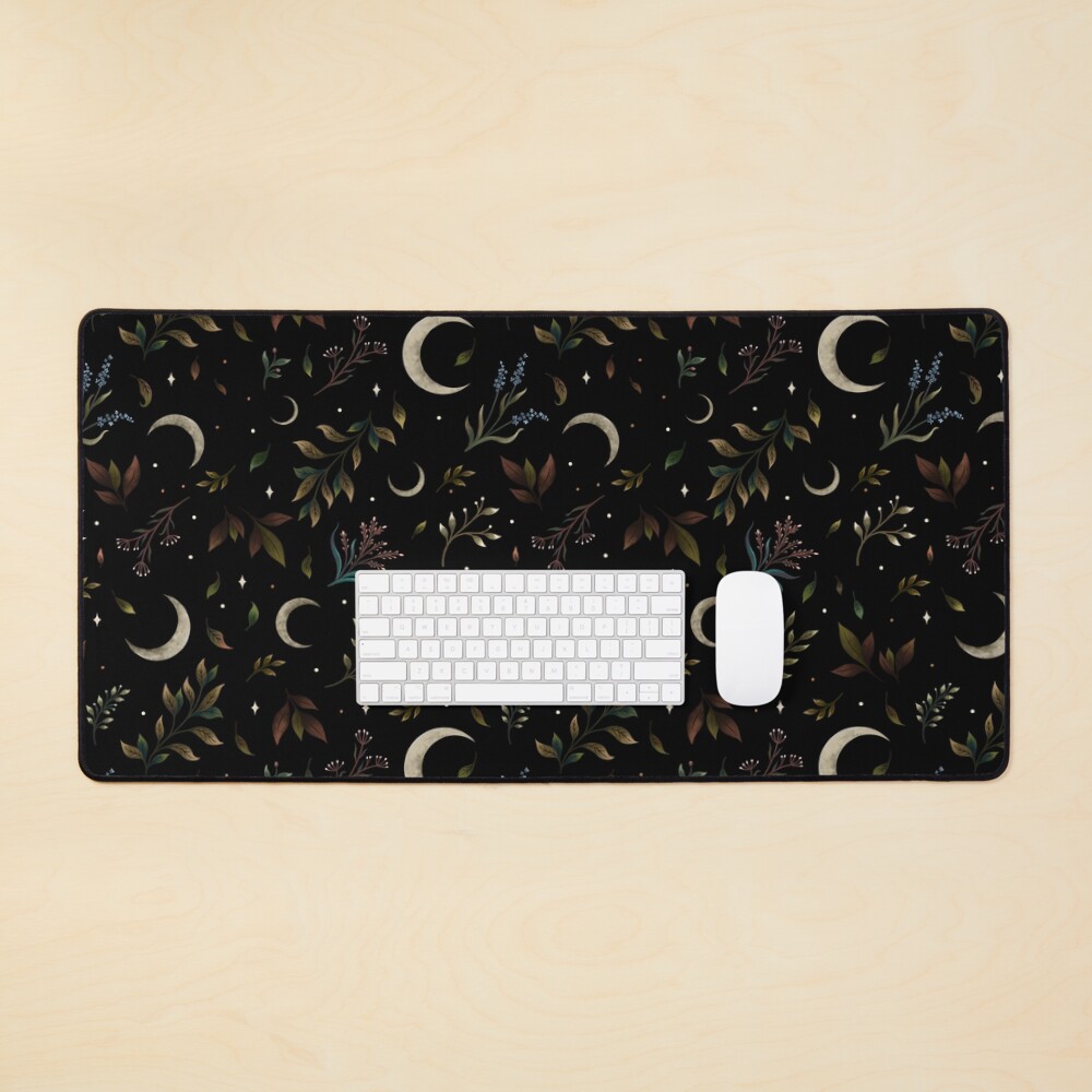 Crescent Moon Garden Mouse Pad
