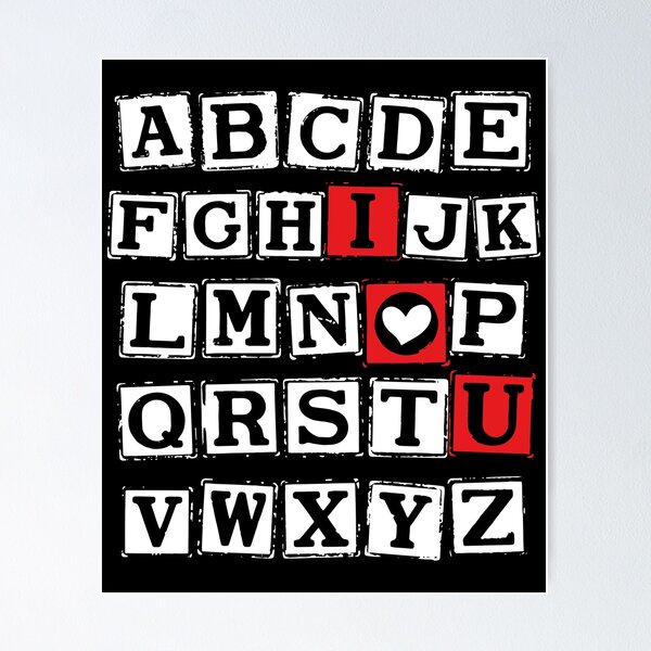 Item preview, ABC Alphabet I Love You English Teacher Valentines day designed and sold by ART-SOUF.