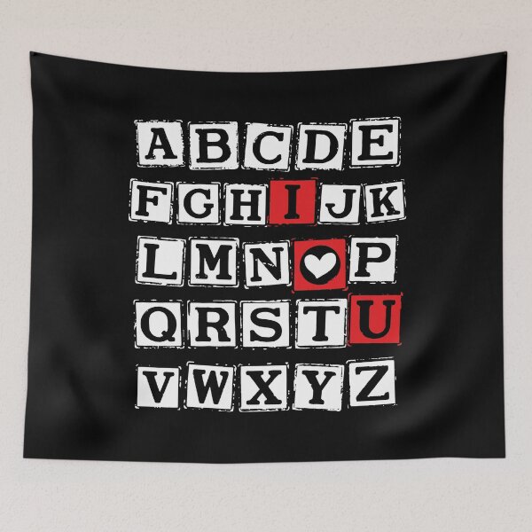 Item preview, ABC Alphabet I Love You English Teacher Valentines day designed and sold by ART-SOUF.