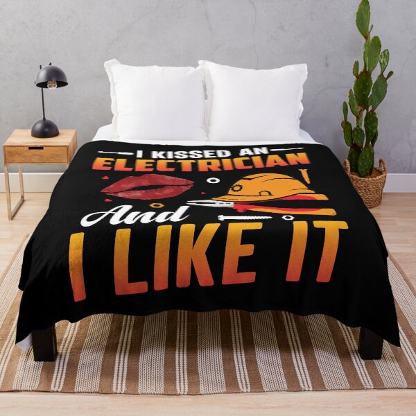 Item preview, I Kissed An Electrician And I Like It | Funny Lineman Quotes | Electrical Lineman Gifts designed and sold by simplife-art.