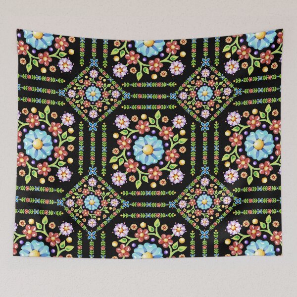 Item preview, Mosaico Folkloric Millefiori designed and sold by PatriciaSheaDesigns.