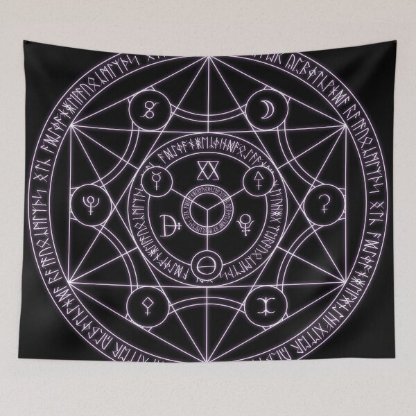 Item preview, Light Purple Hexagram Alchemy Sigil designed and sold by Saanis.