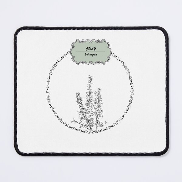 Item preview, July larkspur flower designed and sold by Rawan Alghunmien.