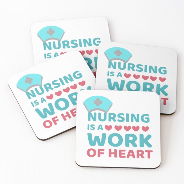 Item preview, Cute Love Quote: Nursing Is A Work Of Heart designed and sold by AmeliaStore1.
