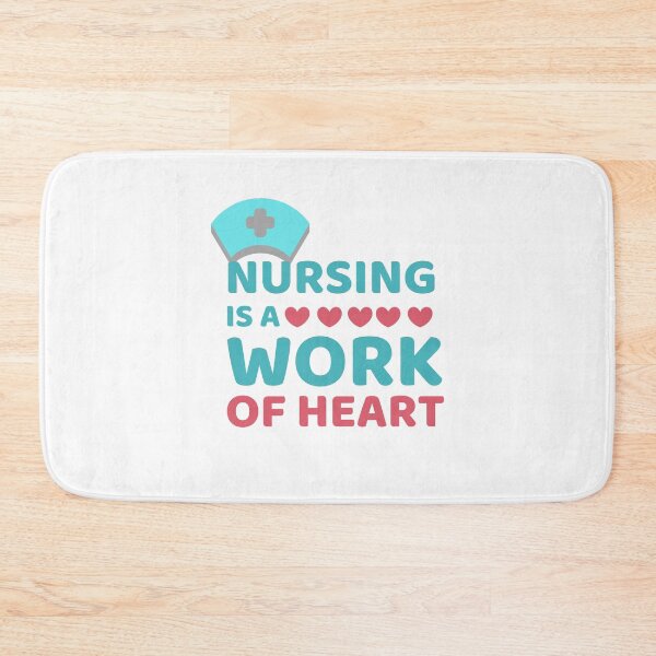 Item preview, Cute Love Quote: Nursing Is A Work Of Heart designed and sold by AmeliaStore1.