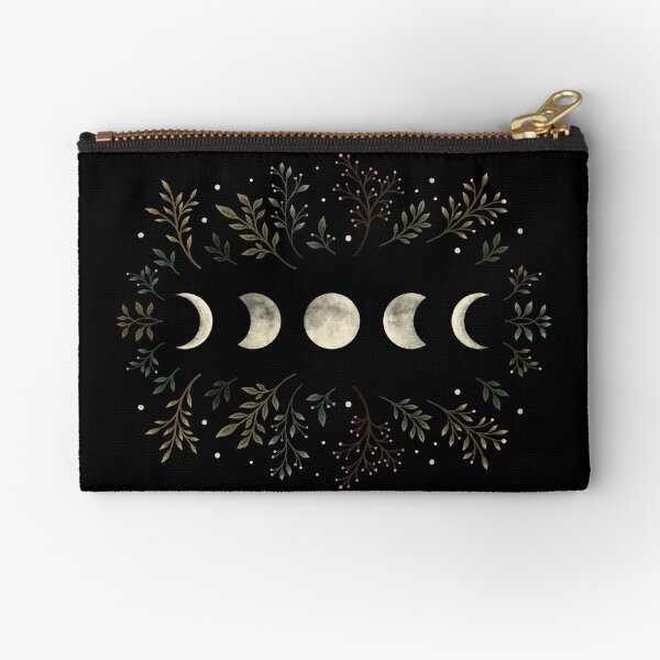 Jardín iluminado por la luna-verde oliva Bolsos de mano