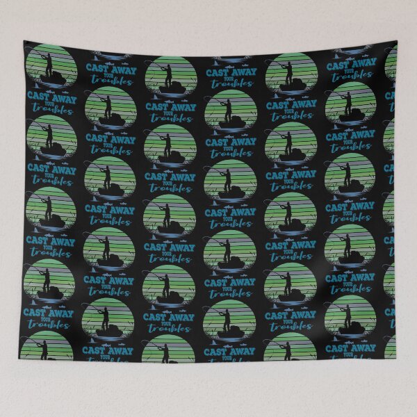 Item preview, Cast away your troubles-fishing. designed and sold by DesignedBySnip.