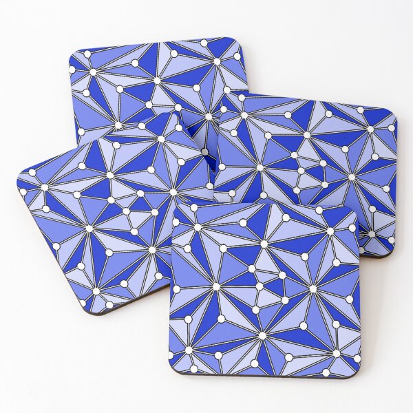 Item preview, Abstract geometric pattern - blue. designed and sold by K.S ART.