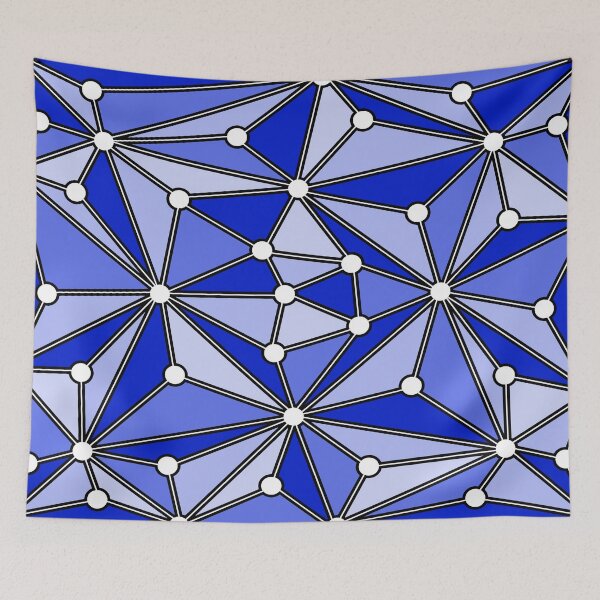 Item preview, Abstract geometric pattern - blue. designed and sold by K.S ART.