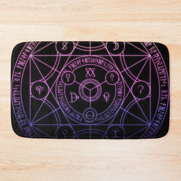 Item preview, Pink and Purple Hexagram Alchemy Sigil designed and sold by Saanis.