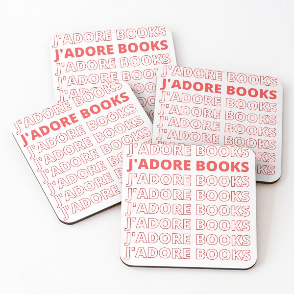 Item preview, J'adore books- Valentine day gifts for bookworms designed and sold by The Bookworm Store.