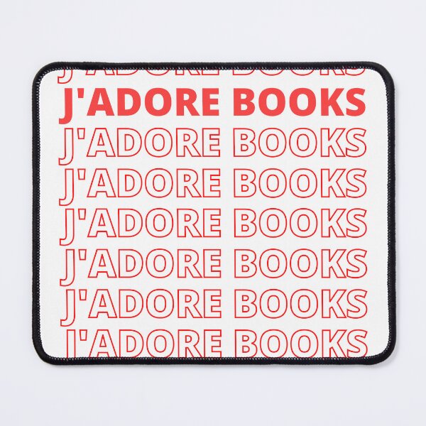Item preview, J'adore books- Valentine day gifts for bookworms designed and sold by The Bookworm Store.