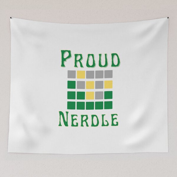 Item preview, Wordle-Proud Nerdle designed and sold by Spiritualish.