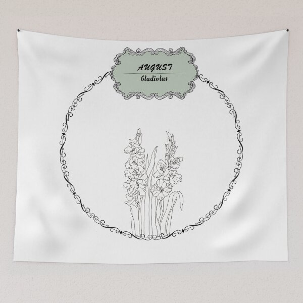 Item preview, August Gladiolus flower designed and sold by Rawan Alghunmien.