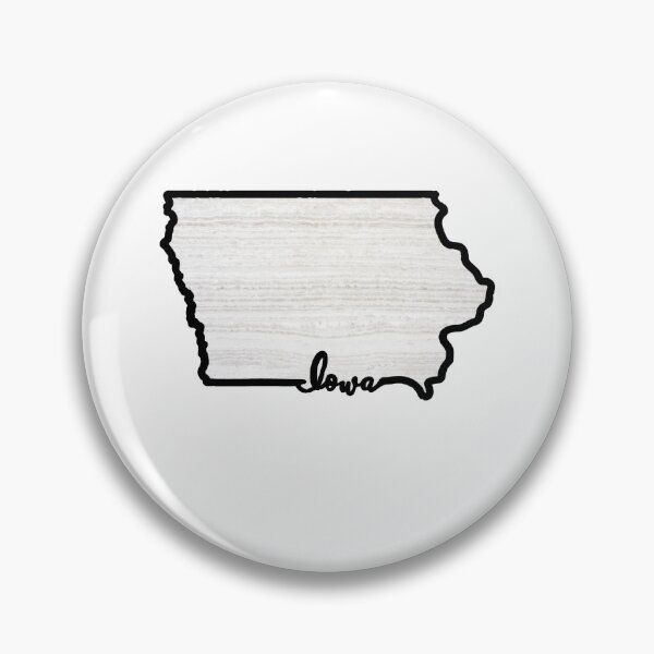 Item preview, Iowa White Wood Map designed and sold by Spoof-Tastic.