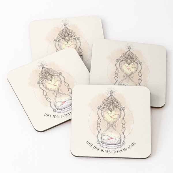 Item preview, Sand Hourglass with Benjamin Franklin Quote about Lost Time designed and sold by Maartje de Volder.